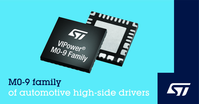 ST意法半导体发布车用高集成度智能高边驱动器