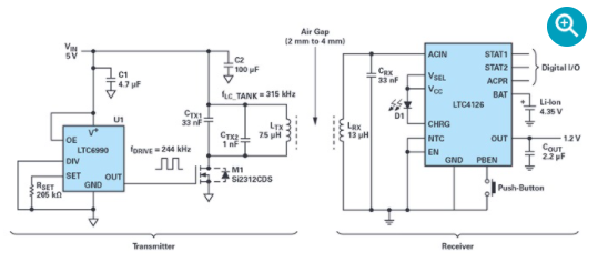 可穿戴设备的无线锂离子充电器解决方案包括集成式降压DC-DC转换器