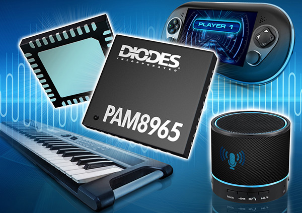 Diodes推出带有整合式同步升压转换器的D类立体声音频功率放大器