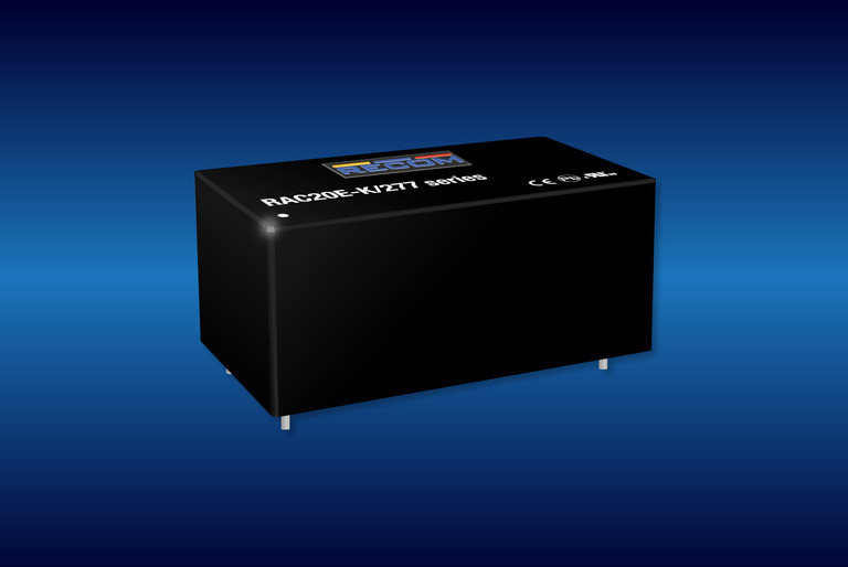 RECOM推出符合OVC III的2“x 1“20W AC/DC转换器