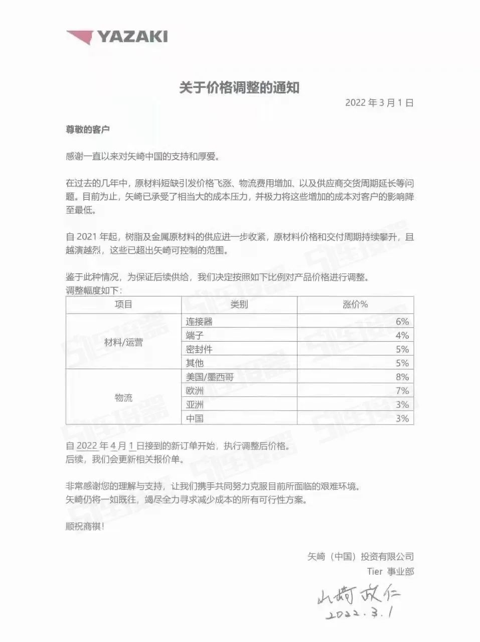 新一轮涨价潮！连接器大厂宣布涨10%-20%