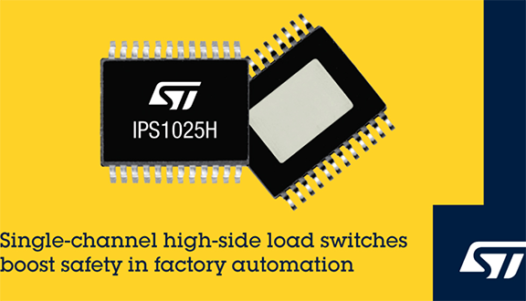 意法半导体推出适合高启动电流应用的单通道负载开关 意法半导体推出适合高启动电流应用的单通道负载开关