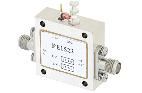 PE1523增益块放大器，22 dB增益，4.5 dB NF，SMA