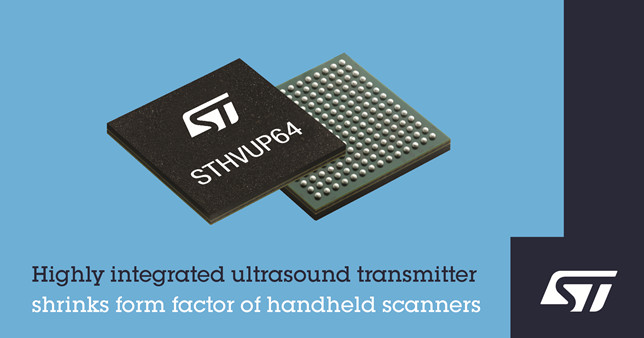 ST发布高集成度超声波发射器，提高手持式扫描仪的影像质量
