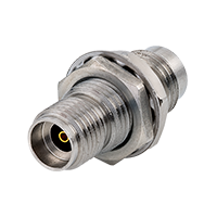 24B-KB+RF适配器直通2.92mm内螺纹至2.4mm内螺纹DC-40GHz隔板50Ω