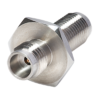 185B-185B+RF适配器直通1.85mm内螺纹至1.85mm内形DC-67GHz隔板50Ω