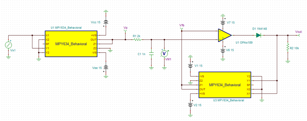 基于MPY634的有效值电路设计 基于MPY634的有效值电路设计
