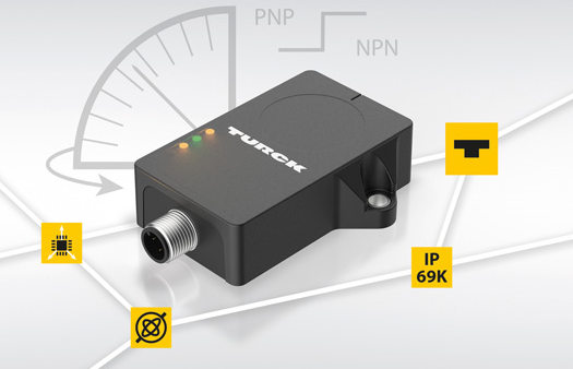 图尔克推出带开关量输出的动态倾角传感器