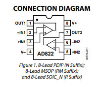 AD822AR-REEL双通道、精密、低功耗、FET输入运算放大器 AD822AR-REEL双通道、精密、低功耗、FET输入运算放大器
