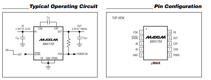 MAX1759EUB+T射频芯片的功能分析
