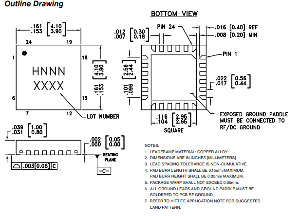 HMC394LP4E计数器功能电路原理以及引脚图 HMC394LP4E计数器功能电路原理以及引脚图