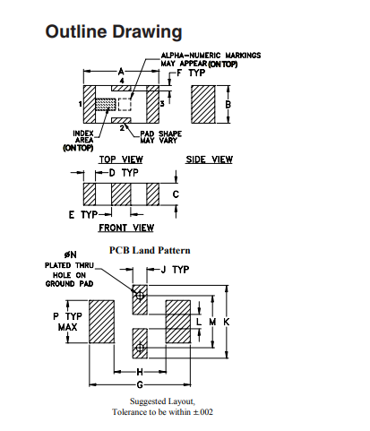 BFCN-4100+带通滤波器的功能及引脚图