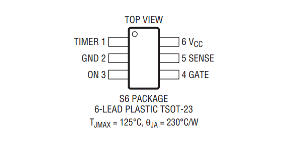 LTC4210-1IS6#TRPBF热插拔控制器SOT-23 封装