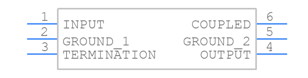 DCW-11-722+射频耦合器的功能特性、引脚图及代替型号