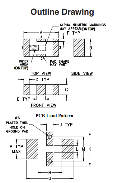 BFCN-1575+带通滤波器的功能特性及引脚图