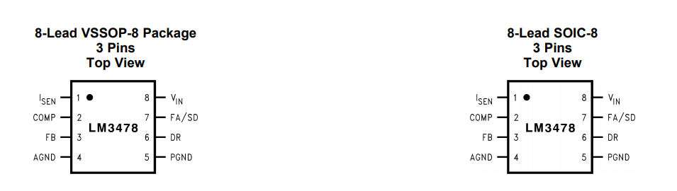 德州仪器LM3478直流控制器的概述、特点及引脚图资料