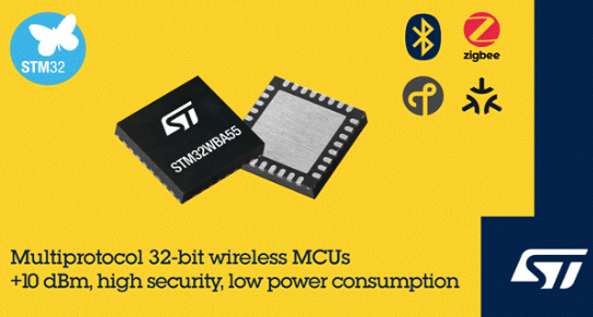 ST 发布先进的高性能无线微控制器 ST 发布先进的高性能无线微控制器