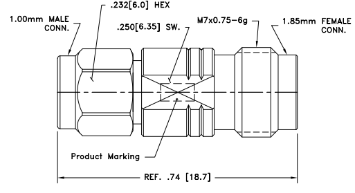 10M-185F+射频直通适配器的概述及特点