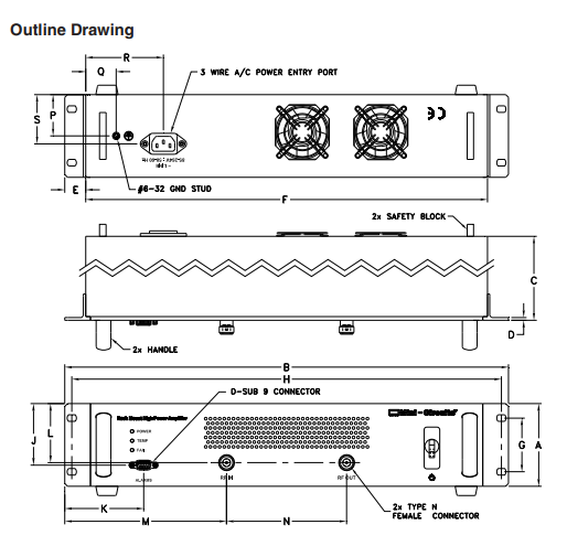 HPA-25W-272+高功率机架安装放大器的概述及特点