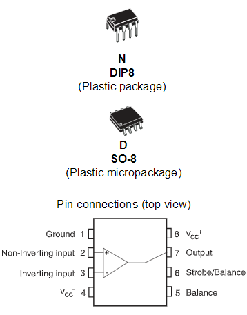 LM211D电压比较器的概述及特点
