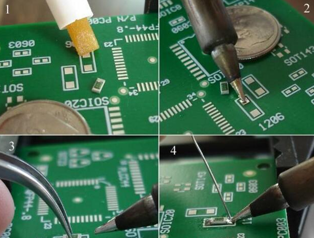 贴片电阻怎么焊接？