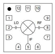 MAMX-011054-TR0100混频器的概述及特性、引脚图 MAMX-011054-TR0100混频器的概述及特性、引脚图