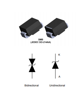 SM6T39CA意法ST半导体的概述及特性