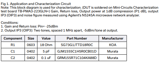 【MINI】PMA3-223GLN+低噪放大器的中文资料