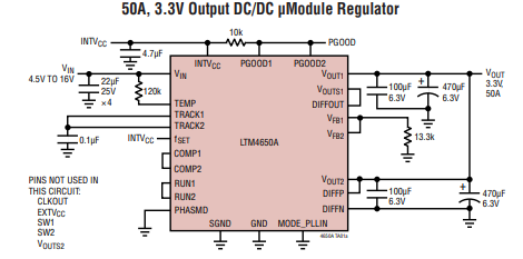 【亚德诺】LTM4650AIY#PBF稳压器的中文资料 【亚德诺】LTM4650AIY#PBF稳压器的中文资料