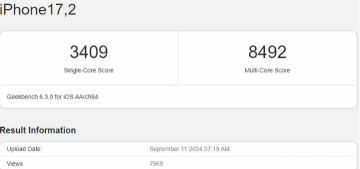 苹果A18 Pro测试结果出炉:CPU单核性能比A17 Pro提升17% 苹果A18 Pro测试结果出炉:CPU单核性能比A17 Pro提升17%