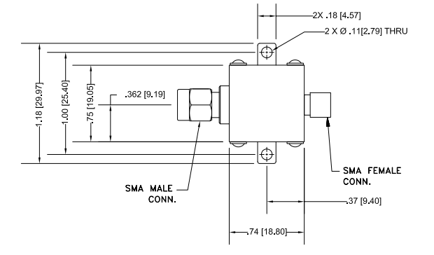 【MINI】ZX75BP-263-S+带通滤波器中文资料 【MINI】ZX75BP-263-S+带通滤波器中文资料