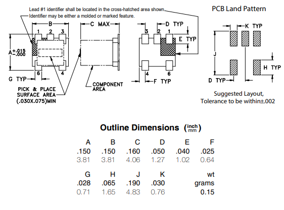 【MINI】TC1-1-13M+射频变压器芯片的中文资料