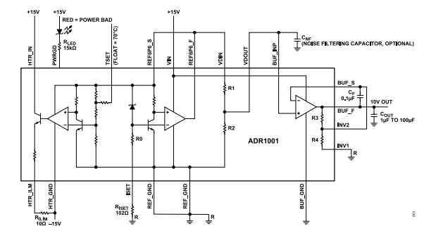 【亚德诺】ADR1001AEZ精密电压基准的中文资料 【亚德诺】ADR1001AEZ精密电压基准的中文资料