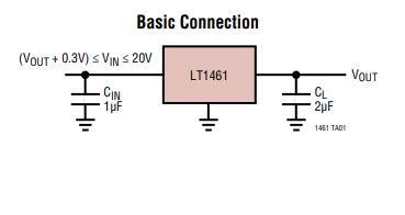 【亚德诺】LT1461低压差微功率带隙基准系列的中文资料