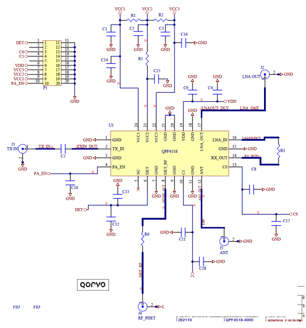 【Qorvo】QPF4518TR13集成前端模块（FEM）的中文资料