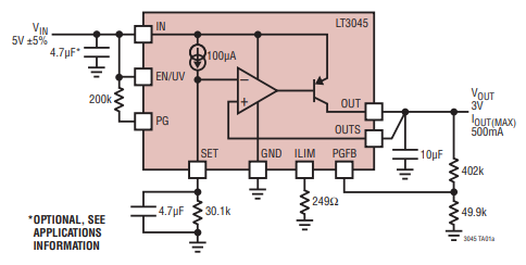【亚德诺】LT3045EDD#TRPBF线性稳压器的中文资料