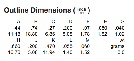 【MINI】SXLP-3+低通滤波器的中文资料