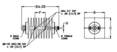 【MINI】BW-40N100W+固定衰减器的中文资料