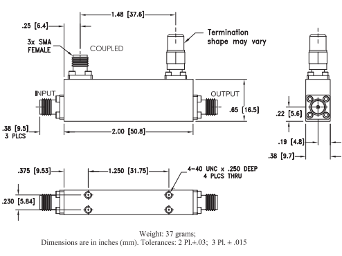 【MINI】ZVDC-20-0123+宽带定向耦合器的中文资料