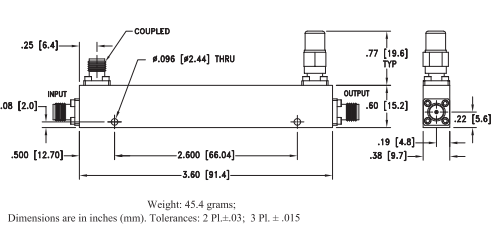【MINI】ZUDC30-5R23-S+宽带定向耦合器的中文资料