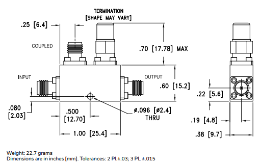 【MINI】ZUDC30-06183-S+宽带定向耦合器的中文资料