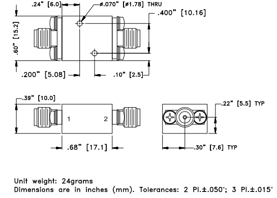 【MINI】ZHFG-K3250+高通滤波器的中文资料 【MINI】ZHFG-K3250+高通滤波器的中文资料