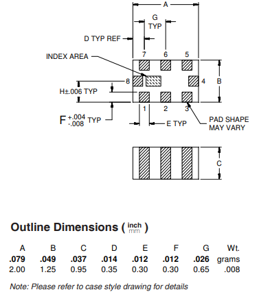 【MINI】LFCG-4800+低通滤波器的中文资料