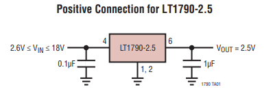 【ADI(亚德诺)】LT1790低压差基准系列的中文资料