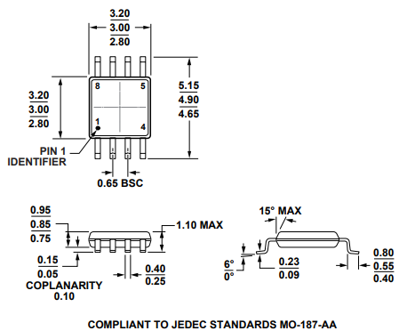 【ADI(亚德诺)】ADR445ARMZ基准电压源的中文资料