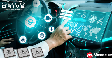 Microchip推出新型VelocityDRIVE™ 软件平台和车规级多千兆位以太网交换芯片 Microchip推出新型VelocityDRIVE™ 软件平台和车规级多千兆位以太网交换芯片