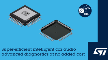 意法半导体推出灵活、节省空间的车载音频D类放大器