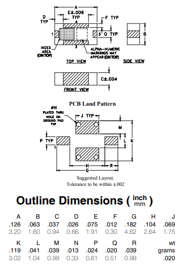 【MINI】BFCN-2500+带通滤波器的中文资料