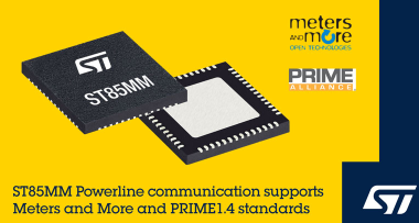 意法半导体推出灵活、面向未来的智能电表通信解决方案
