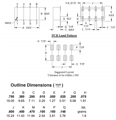 【MINI】SCHF-31+高通滤波器的中文资料